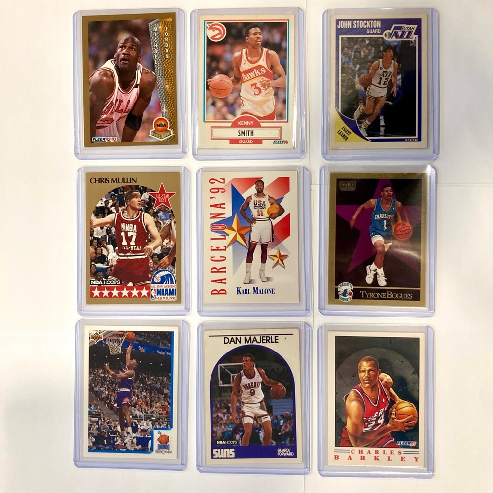 Late 80s - Early 90s Basketball Cards Lot 9 Cards Jordan Bogues Barkley & Others - Picture 2 of 16